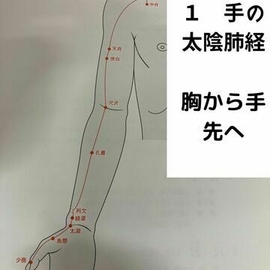 指圧　マッサージ　　経絡